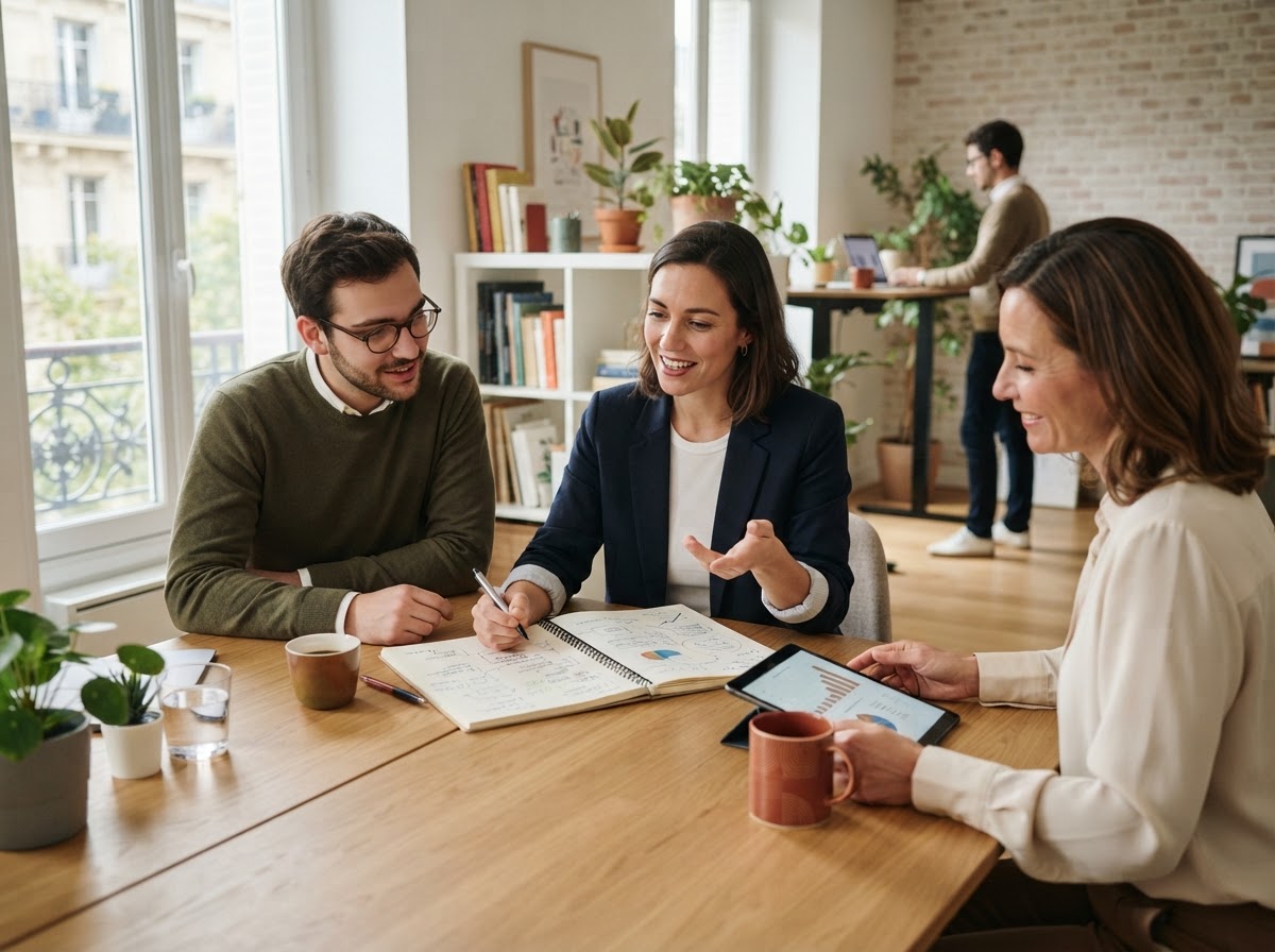 Clairévane Insights - équipe d'analystes travaillant sur des modèles de données financières